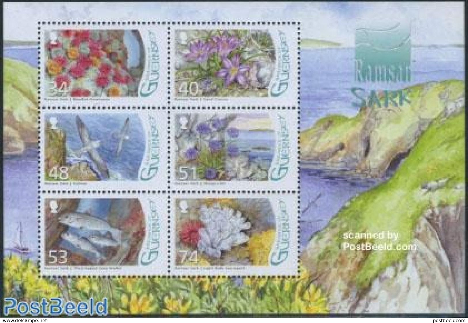 Guernsey 2008 Ramsar Sark S/s, Mint NH, Nature - Animals (others & Mixed) - Birds - Environment - Fish - Flowers & Pla.. - Environment & Climate Protection
