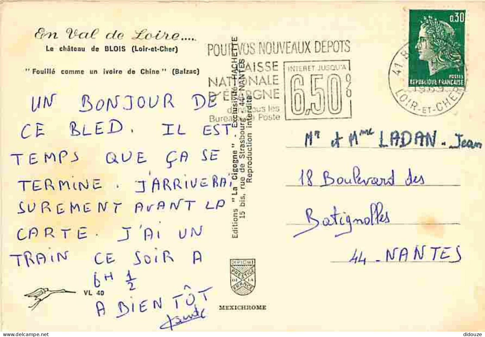 41 - Blois - Multivues - Flamme Postale - CPM - Voir Scans Recto-Verso - Blois