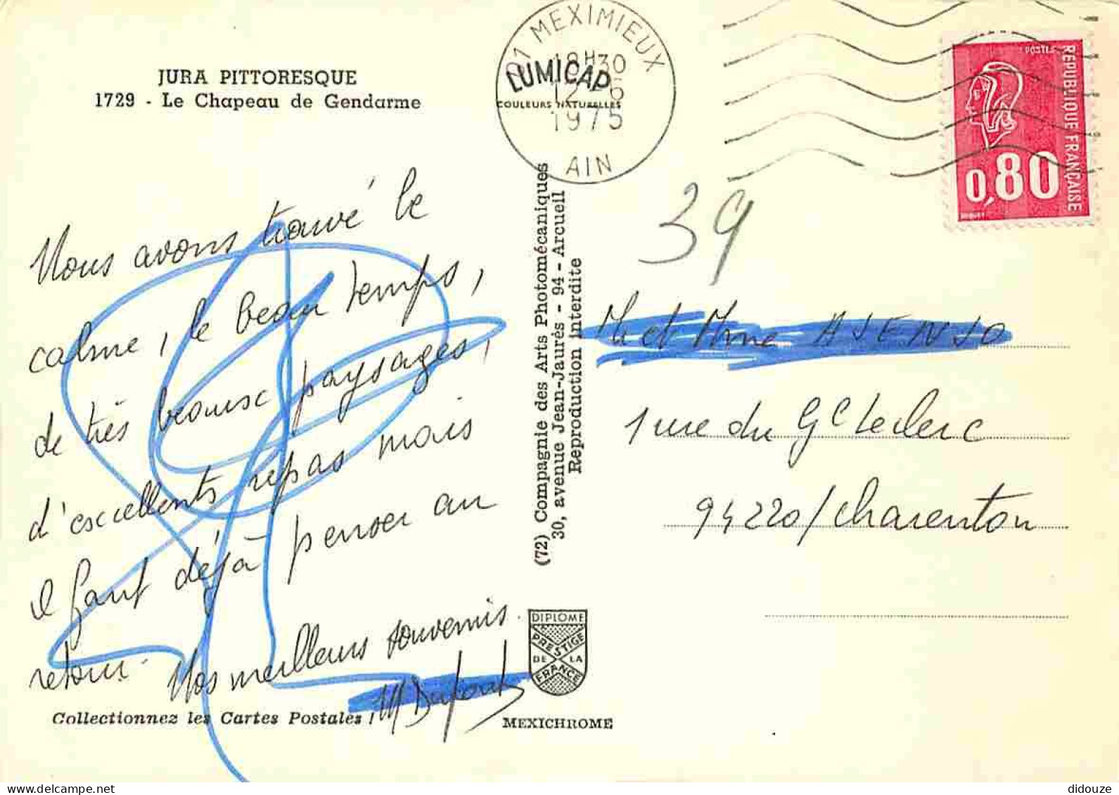 39 - Jura - Le Chapeau De Gendarme - CPM - Voir Scans Recto-Verso - Sonstige & Ohne Zuordnung