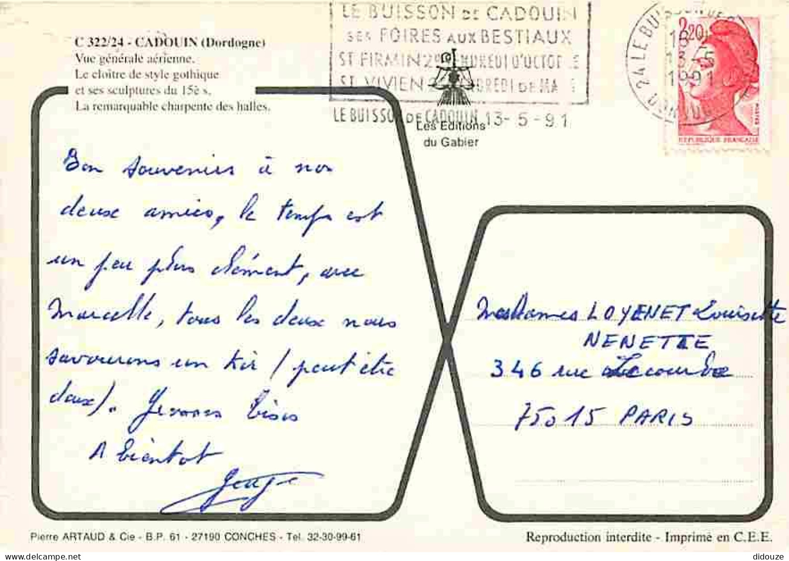 24 - Cadouin - Multivues - CPM - Voir Scans Recto-Verso - Other & Unclassified