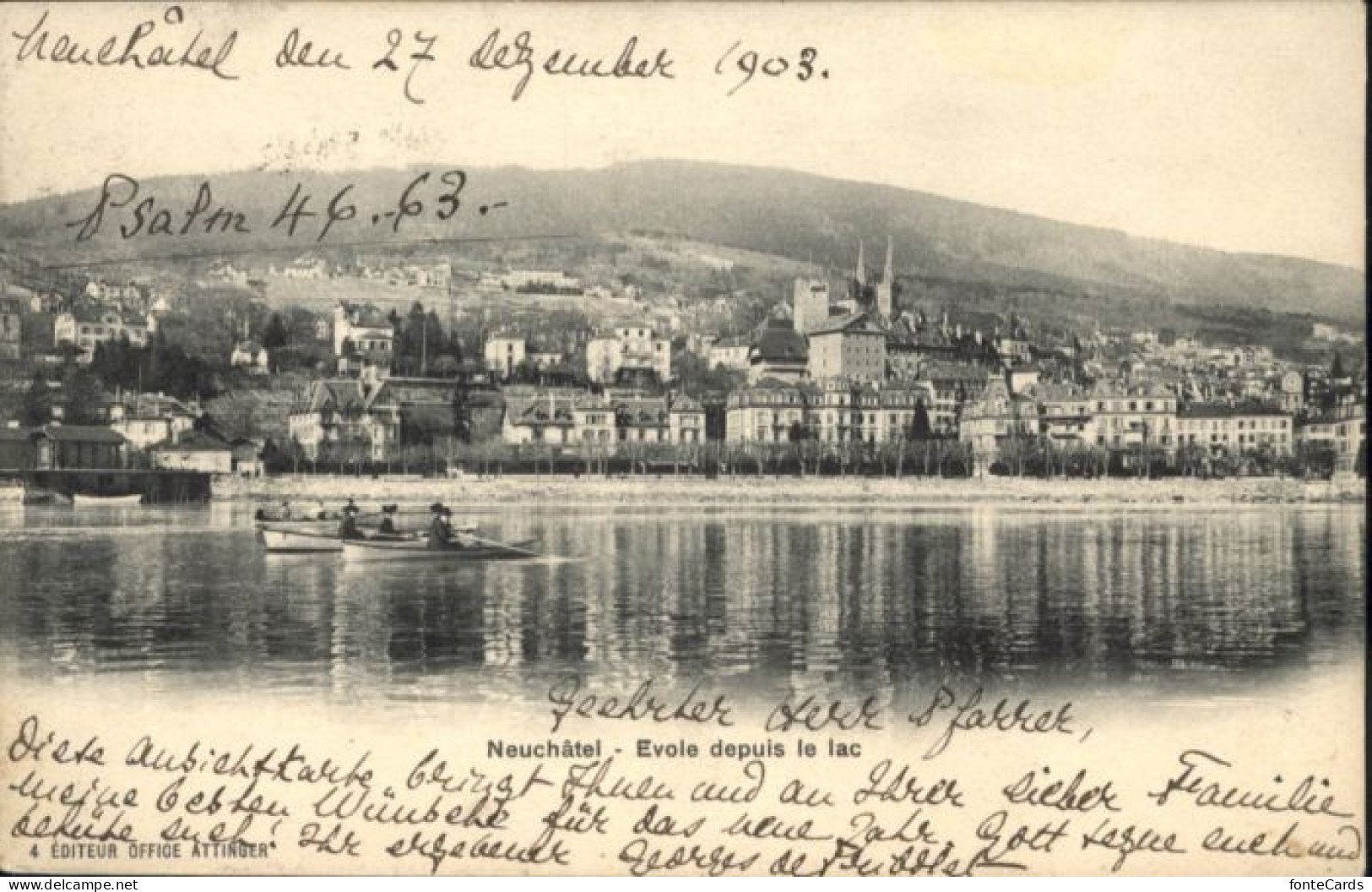 10845365 Neuchatel NE Neuchatel Evole Depuis Starke Stauchung Lac X Neuchatel - Altri & Non Classificati