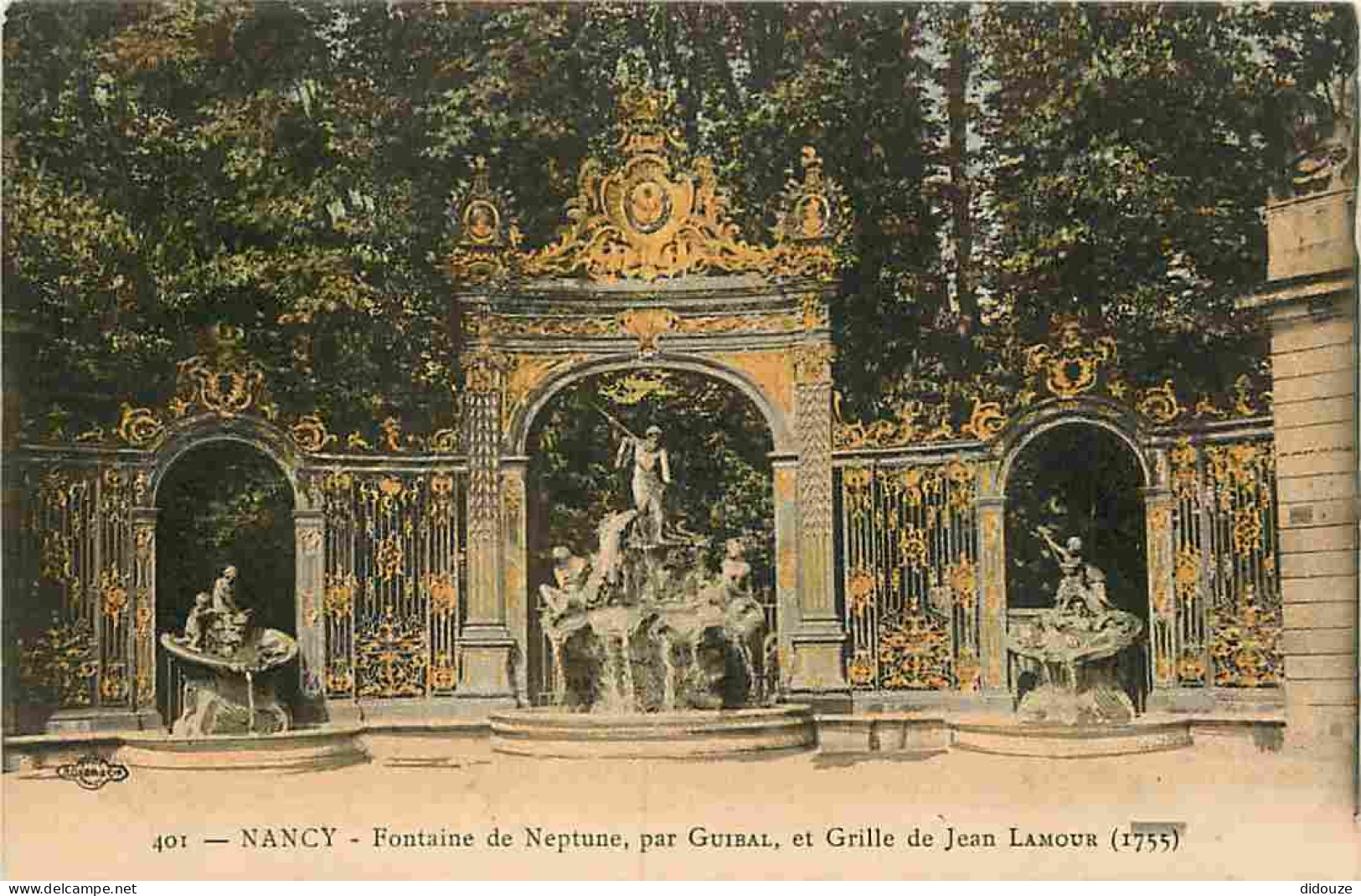 54 - Nancy - Fontaine De Neptune - Place Stanislas - CPA - Voir Scans Recto-Verso - Nancy