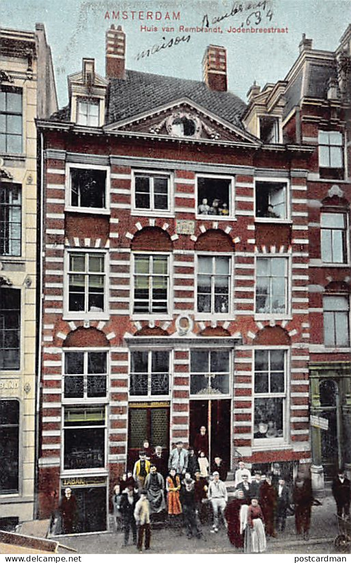 Judaica - Netherlands - AMSTERDAM - Rembrandt's House, Jodenbreestraat I.e. Jewish Broad Street - Publ. Gebrs. Douwes  - Jewish