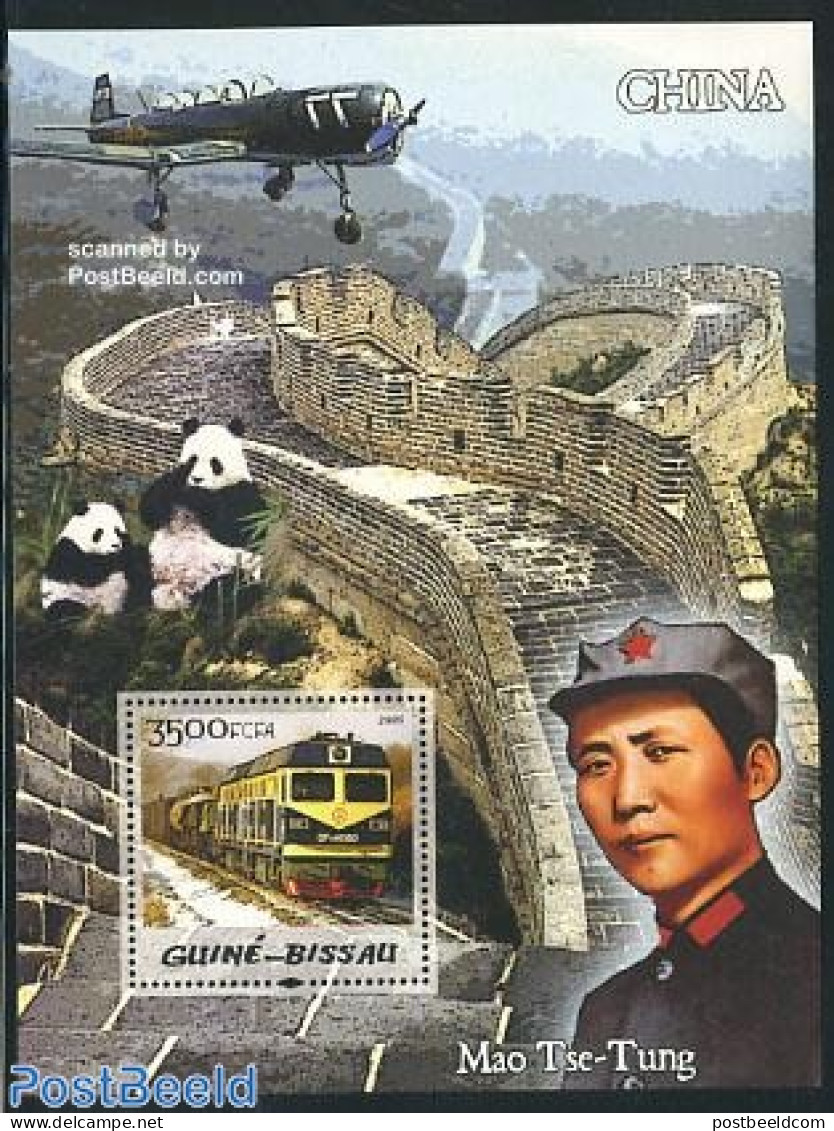 Guinea Bissau 2006 China S/s, Train, Mint NH, Transport - Railways - Trains