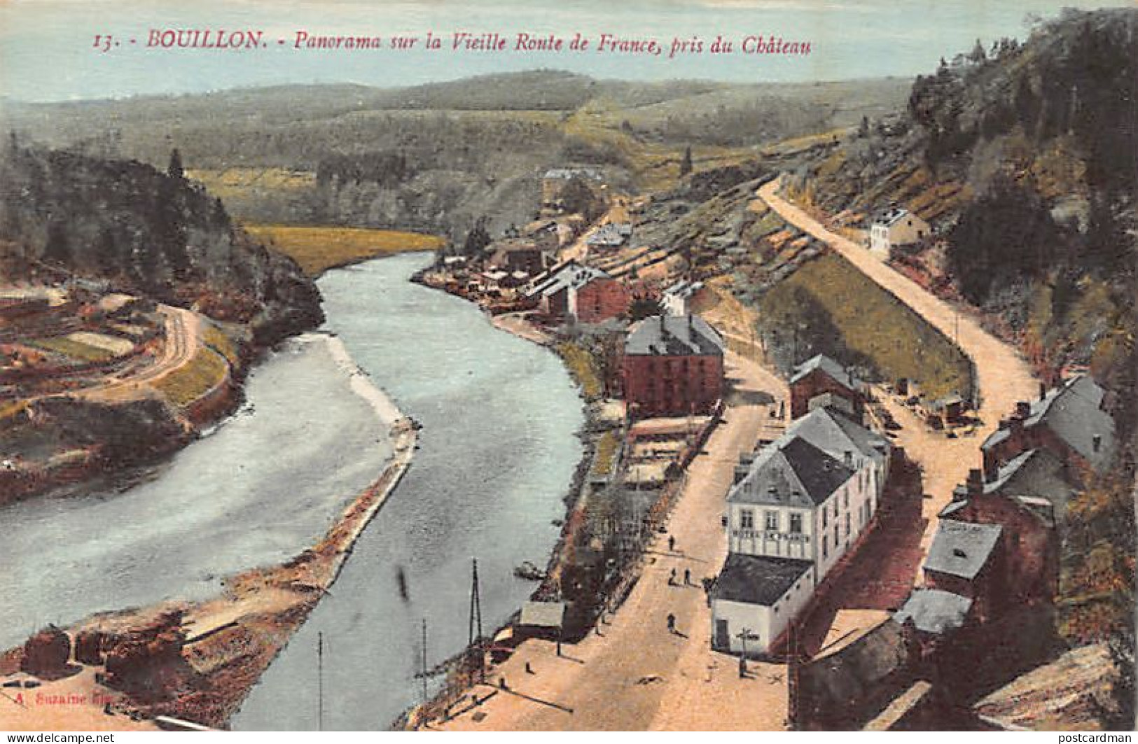 BOUILLON (Namur) Panorama Sur La Vieille Route De France, Près Du Château - Autres & Non Classés