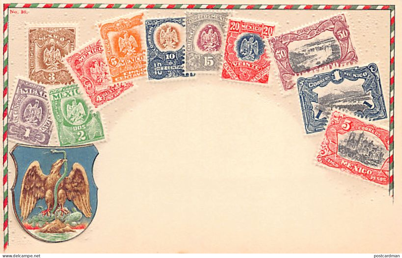 México - Philatelic Postcard - Postal Filatélica - Ed. Desconocido  - Mexique