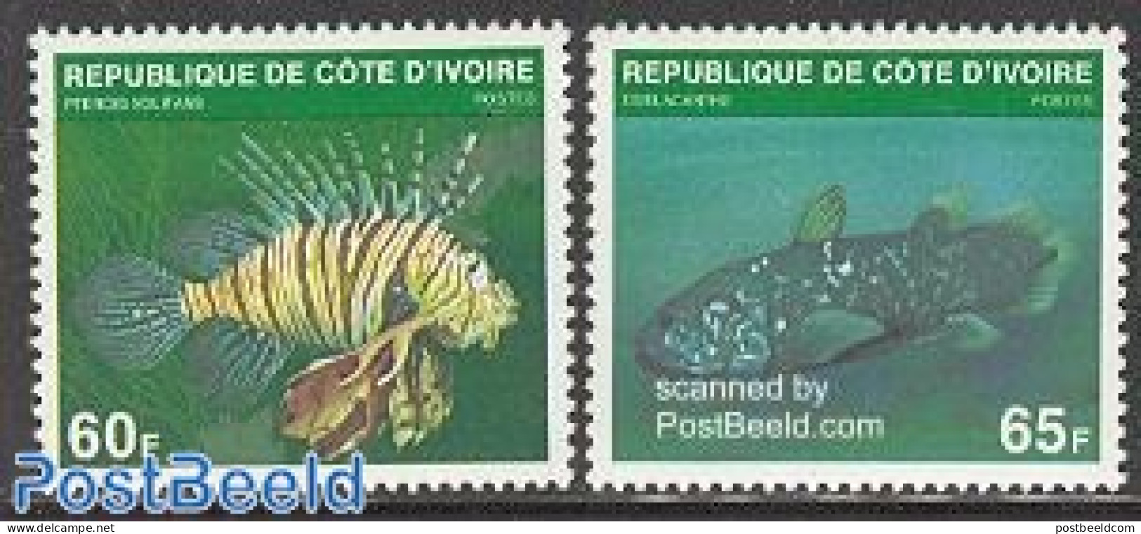 Ivory Coast 1979 Fish 2v, Mint NH, Nature - Fish - Neufs