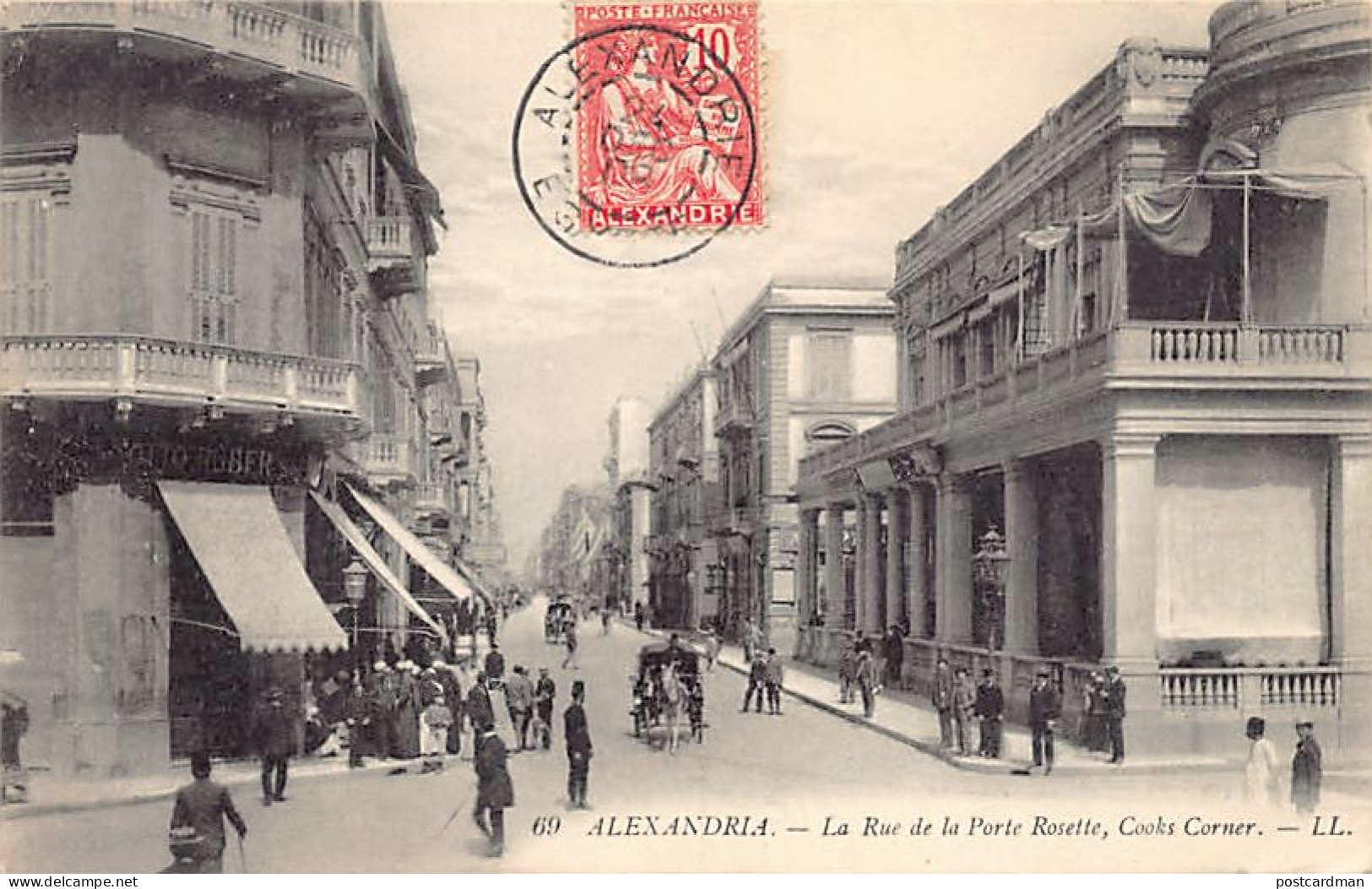 Egypt - ALEXANDRIA - Cook's Corner, Rosette Street - Publ. LL Levy 69 - Alexandria