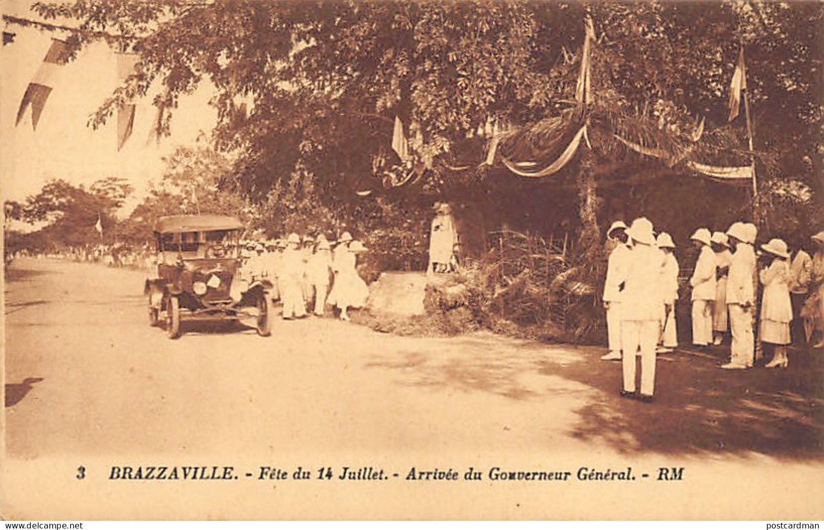 Congo - BRAZZAVILLE - Fête Du 14 Juillet - Arrivée Du Gouverneur Général - Ed. RM 3 - Brazzaville