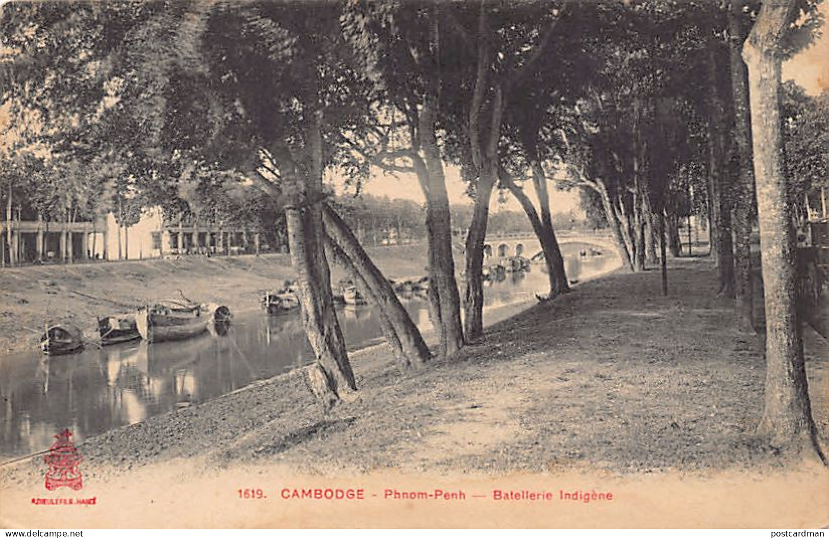 Cambodge - PHNOM PENH - Battelerie Indigène - Ed. P. Dieulefils 1619 - Kambodscha