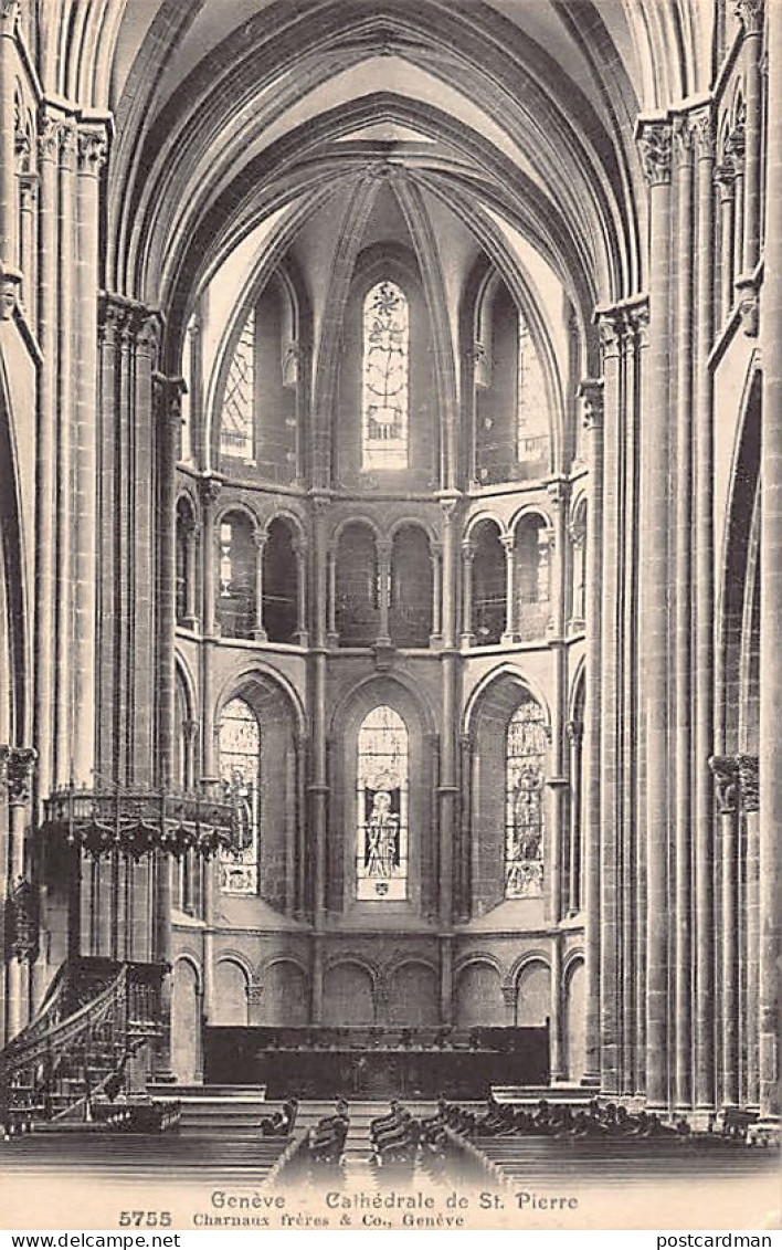 GENÈVE - Cathédrale De Saint Pierre - Intérieur - Ed. Charnaux 5755 - Genève