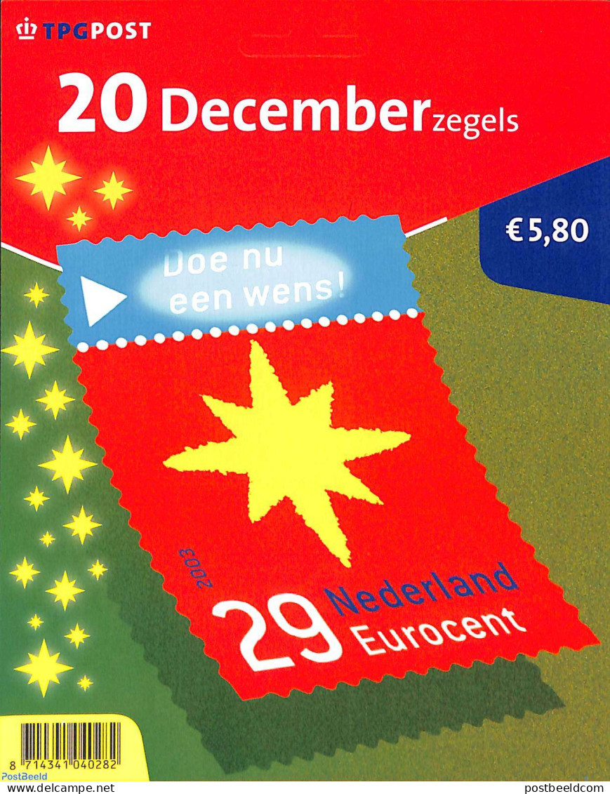 Netherlands 2003 Christmas Hang-pack, Mint NH, Religion - Christmas - Neufs
