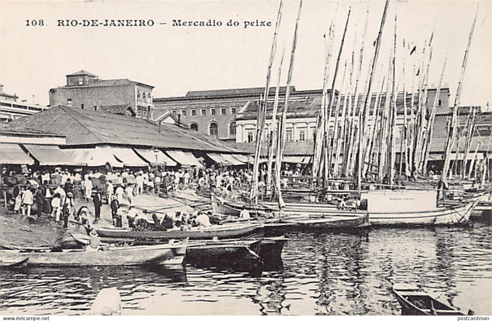 BRASIL Brazil - RIO DE JANEIRO - Marcado Do Peixe - Ed. Messageries Maritimes 108 - Rio De Janeiro