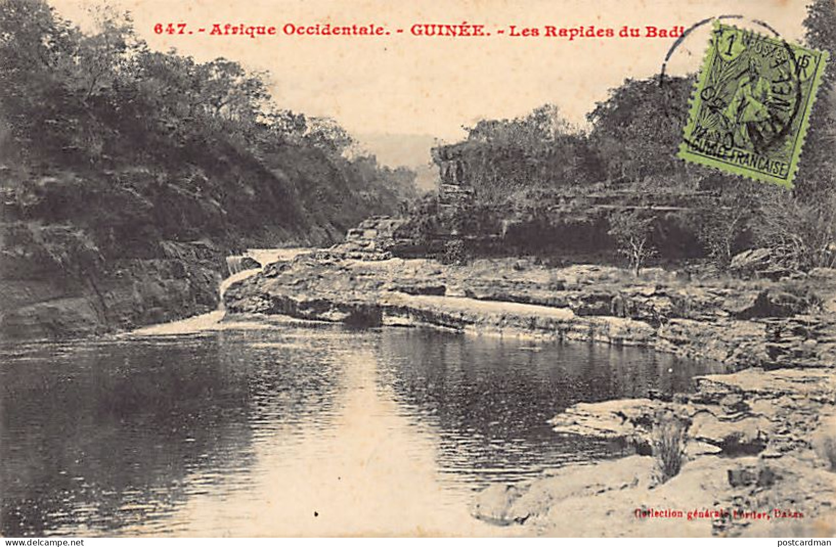 Guinée Conakry - Les Rapides De La Rivière Badi - Ed. Fortier 647 - Guinea Francese