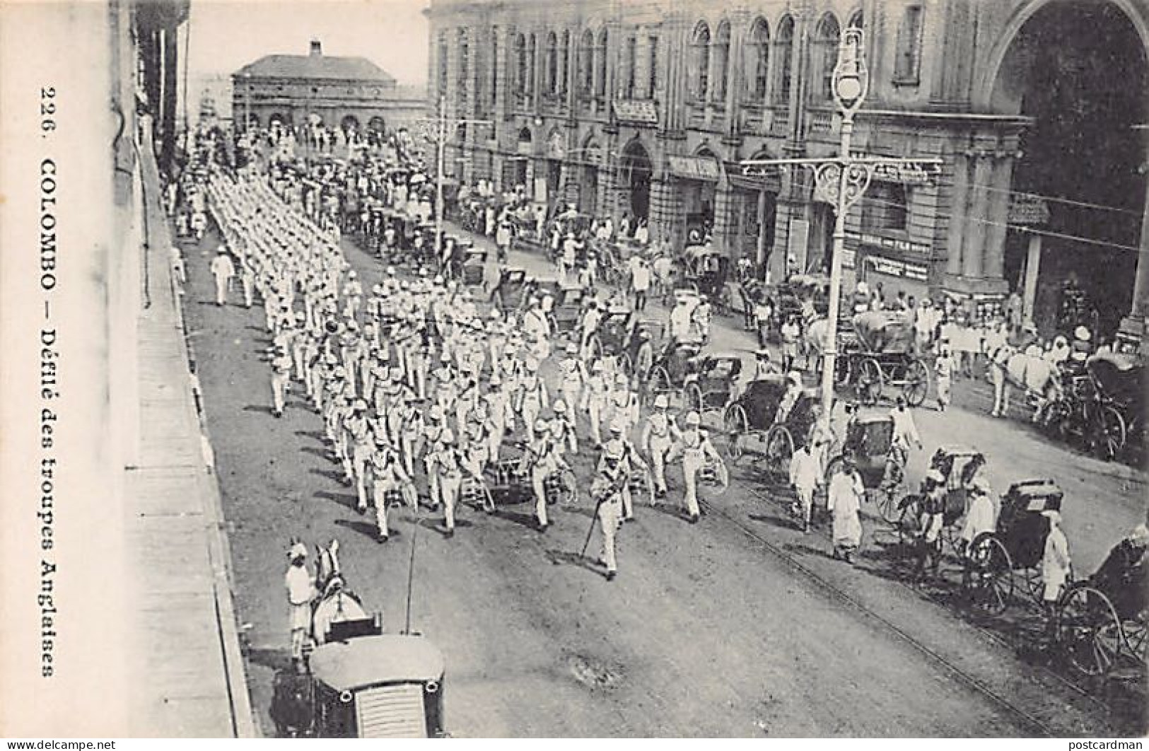 Sri Lanka - COLOMBO - Parade Of British Troops - Publ. Messageries Maritimes 226 - Sri Lanka (Ceylon)