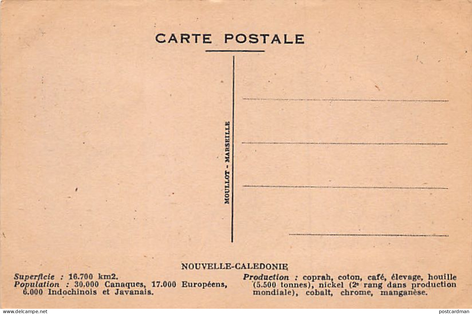 Nouvelle-Calédonie - Carte Géographique - Portrait De La Pérouse - Ed. Moullot  - Nouvelle Calédonie