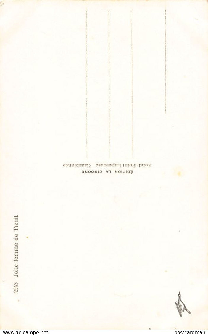 Maroc - Jolie Femme De Tiznit - Ed. La Cigogne 2543 - Autres & Non Classés