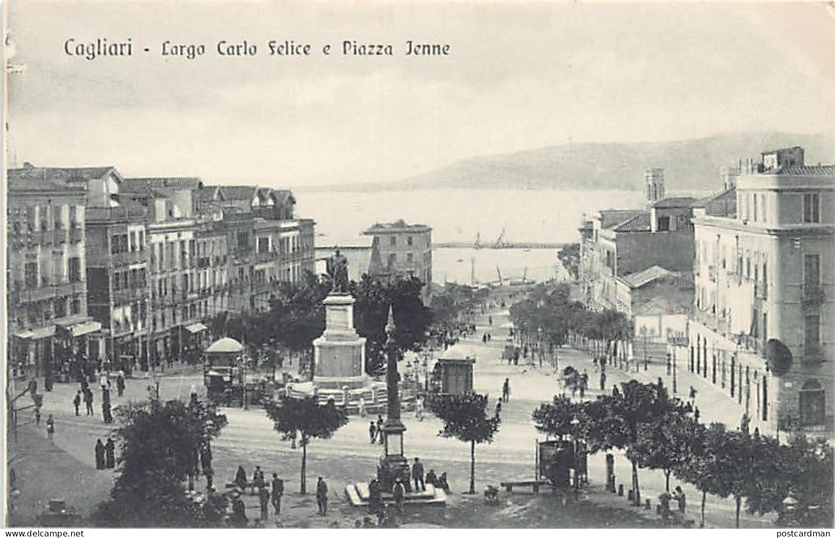 CAGLIARI - Largo Carlo Felice E Piazza Yenne - Cagliari