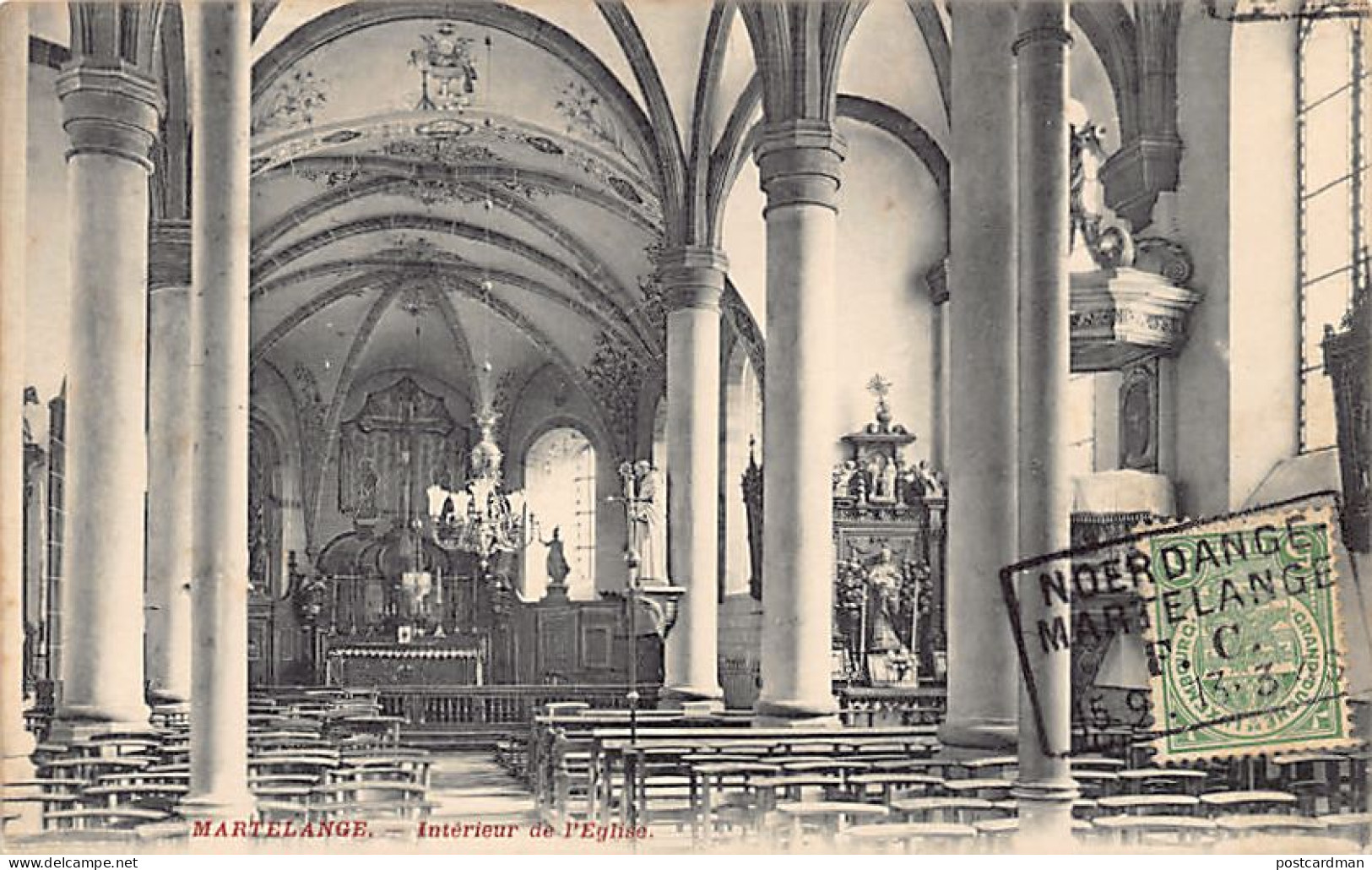 MARTELANGE (Prov. Lux.) Intérieur De L'église - Martelange