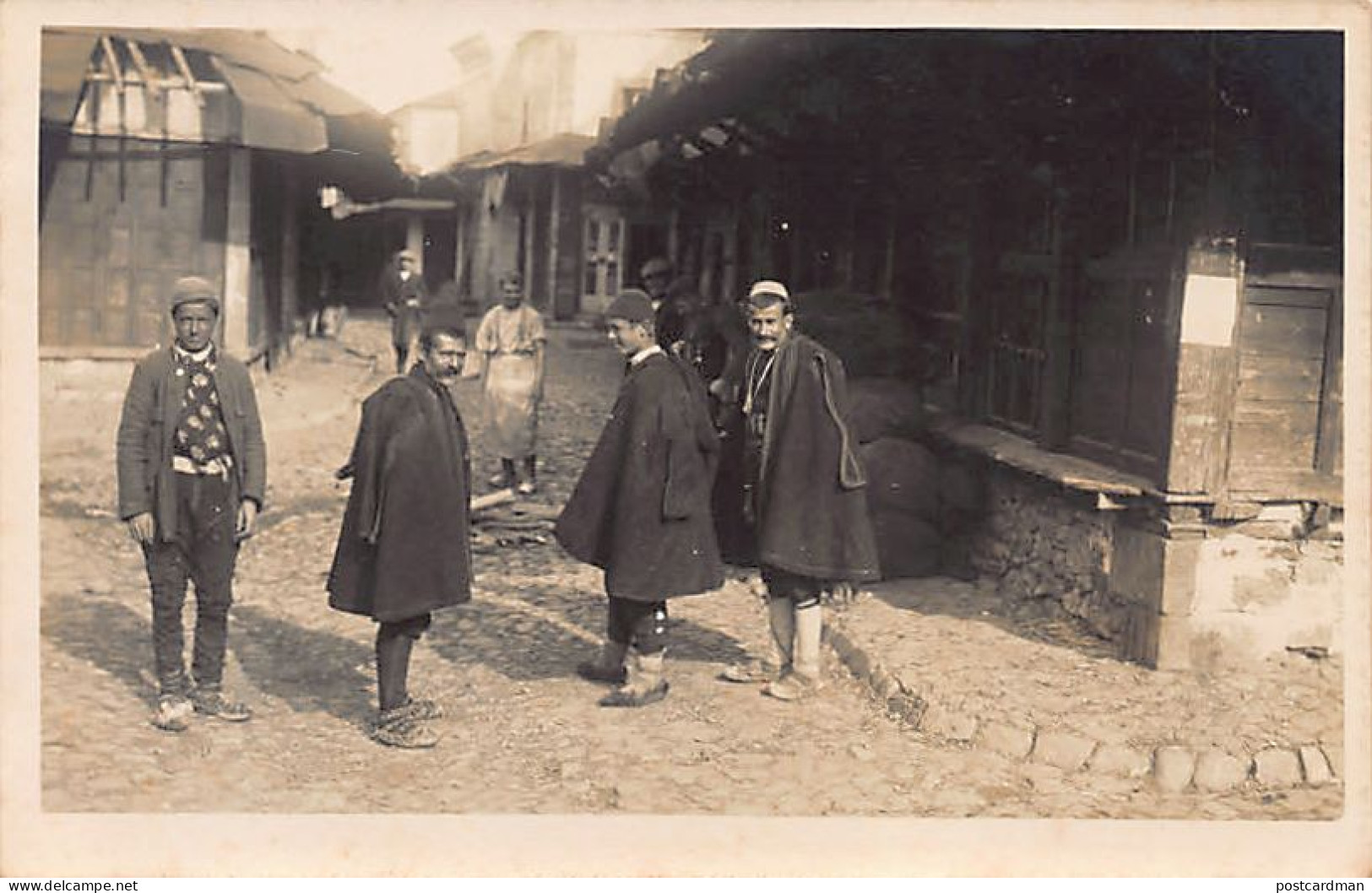 Albania - KORÇË - Street View In The Bazaar - REAL PHOTO Year 1918 - Publ. Unknown  - Albania