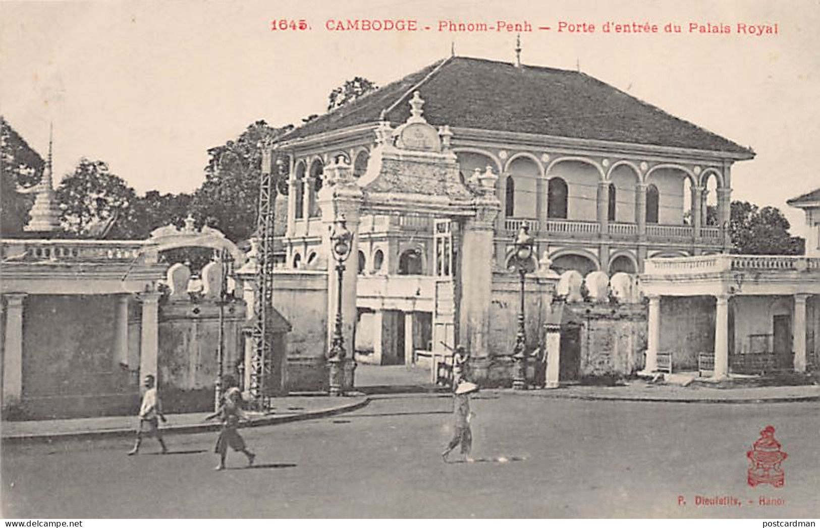 Cambodge - PHNOM PENH - Porte D'entrée Du Palais Royal - Ed. P. Dieulefils 1645 - Cambodge