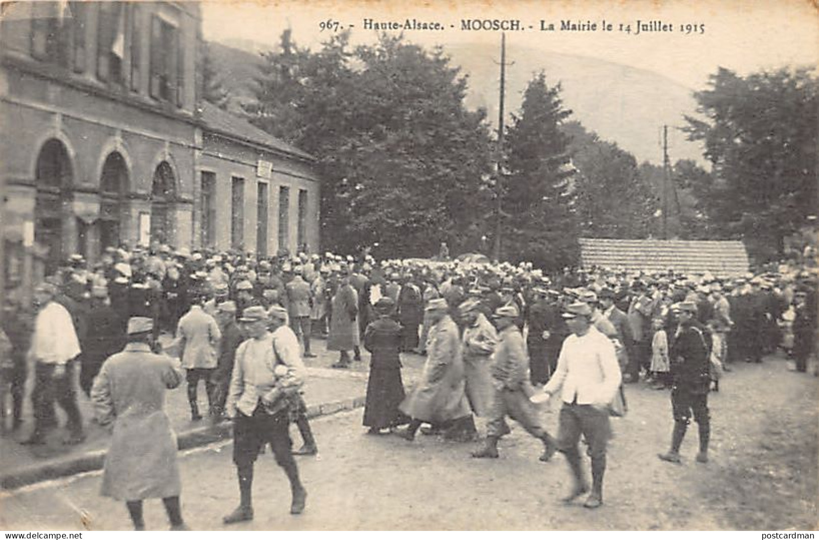 MOOSCH - Mairie Le 14 Juillet 1915 - Ed. Chadourne - Sonstige & Ohne Zuordnung