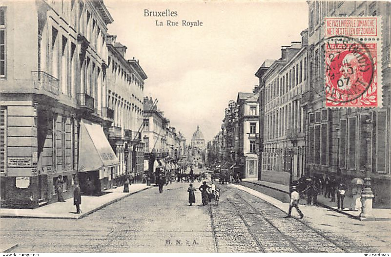 BRUXELLES - La Rue Royale - Ed. H. N.  - Altri & Non Classificati