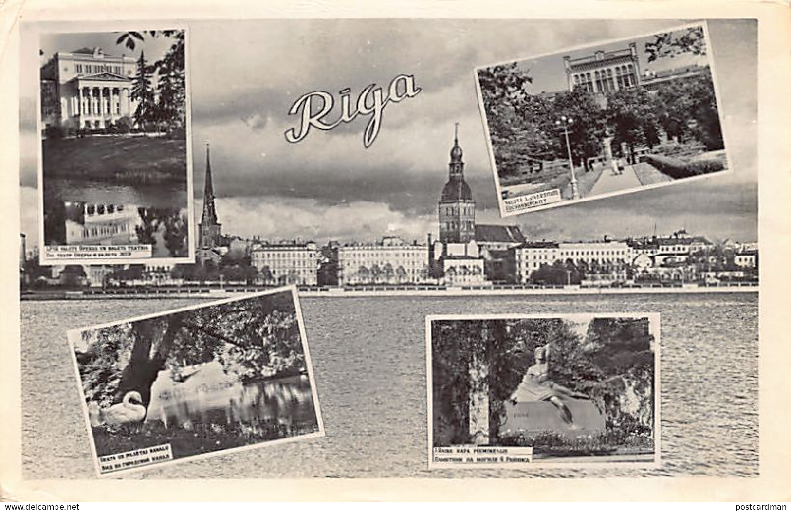 Latvia - RIGA - Mutli-views Postcard - Publ. Riga Photo  - Lettland