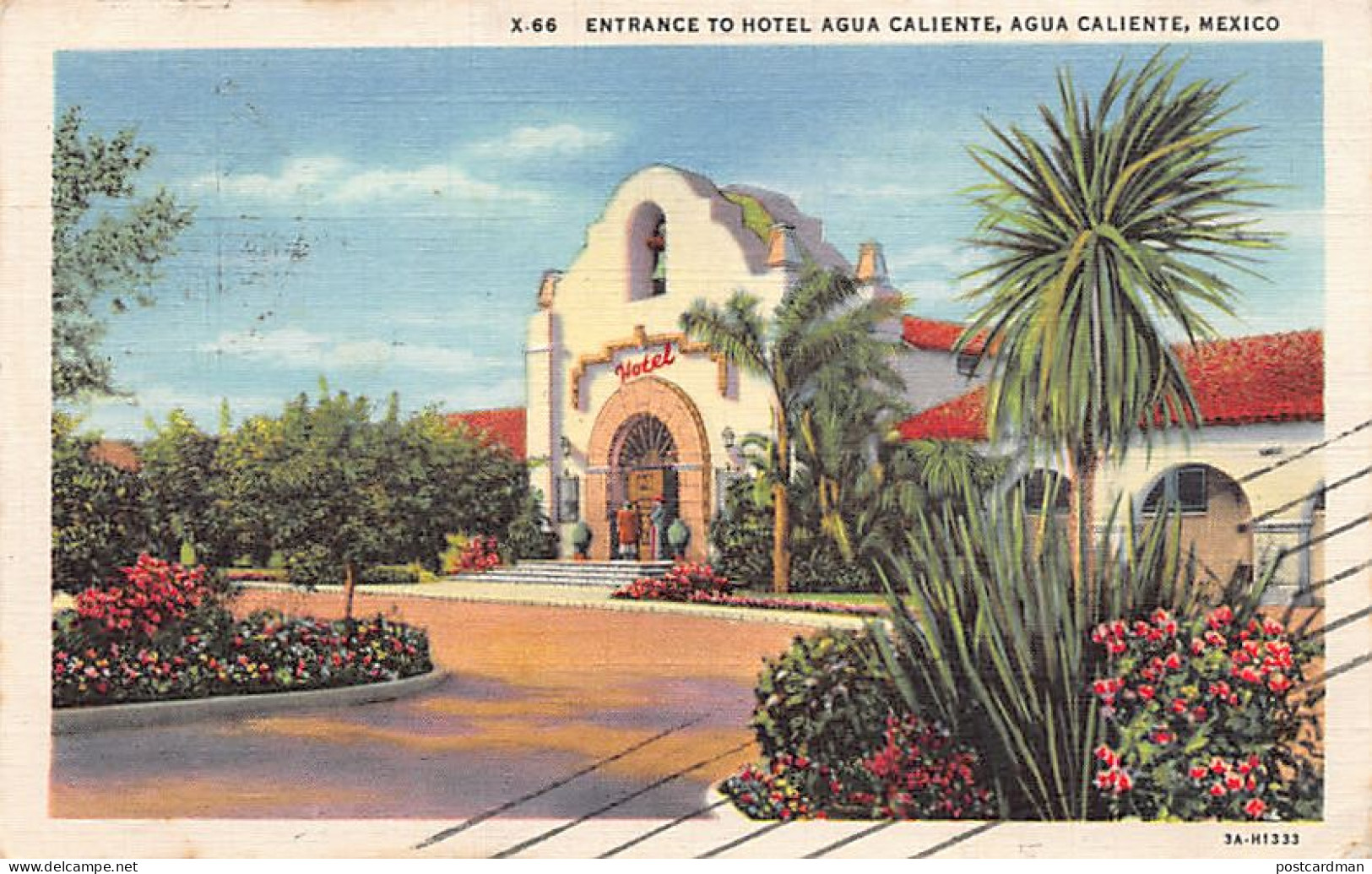México - AGUA CALIENTE - Entrance To Hotel - Ed. Western Publ. & Novelty Co.  - Mexico