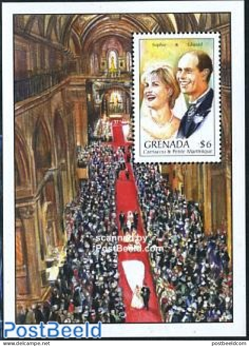 Grenada Grenadines 1999 Edward & Sophie Wedding S/s, Mint NH, History - Kings & Queens (Royalty) - Royalties, Royals