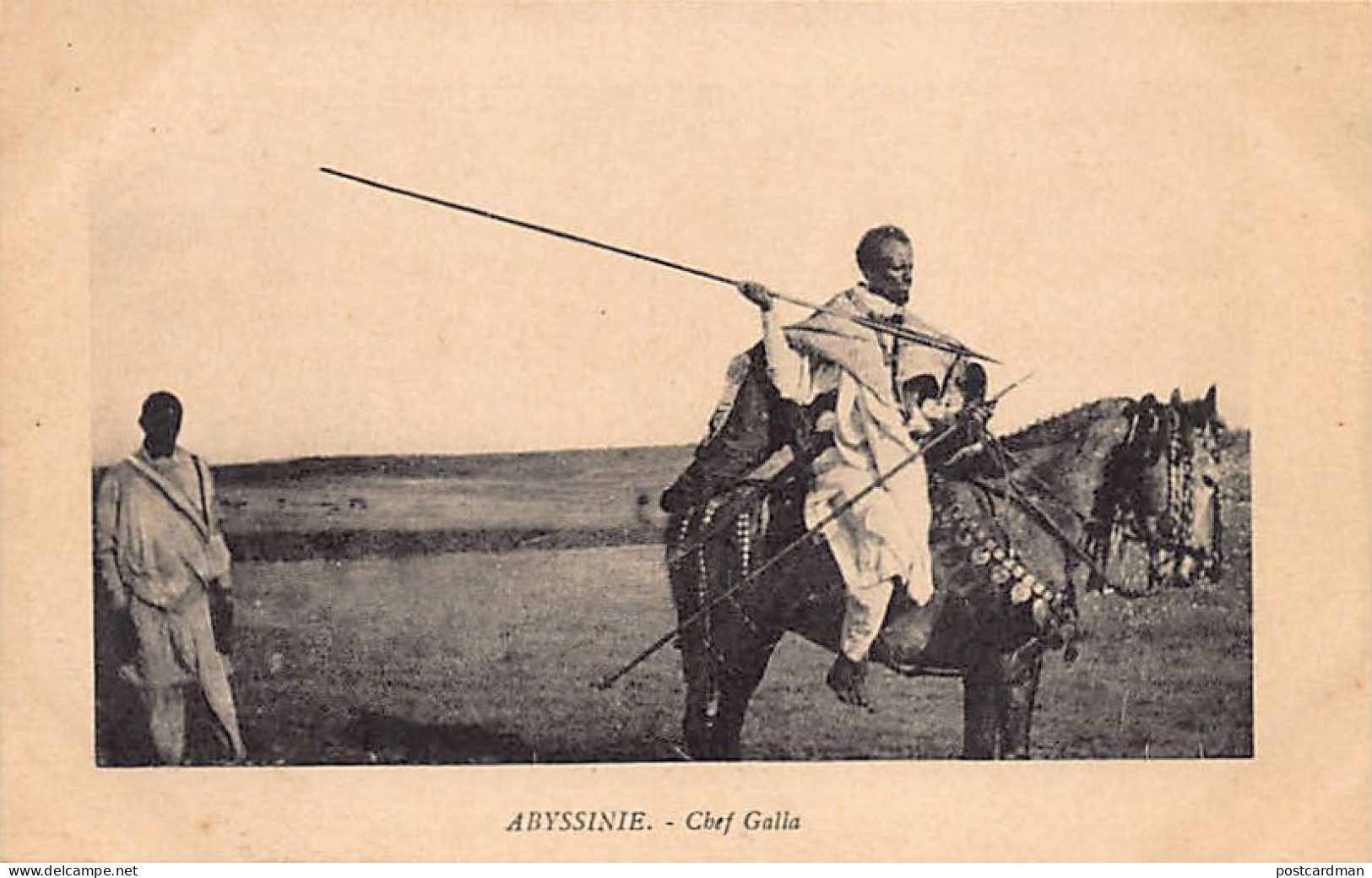 Ethiopia - Galla Chief - Publ. E. Cailleux  - Ethiopie