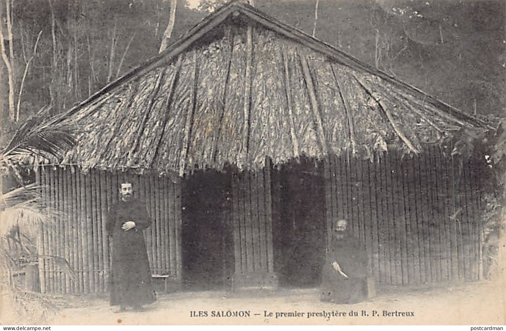 Solomon Islands - The First Presbitary Of Father Bertreux - Publ. Unknown  - Salomon