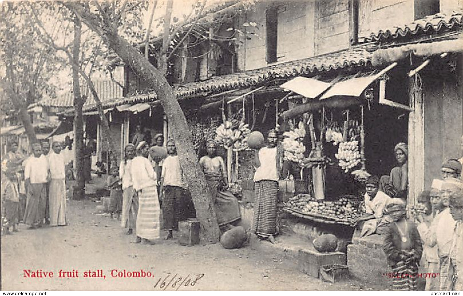 Sri Lanka - COLOMBO - Native Fruit Stall - Publ. Skeen-Photo  - Sri Lanka (Ceylon)