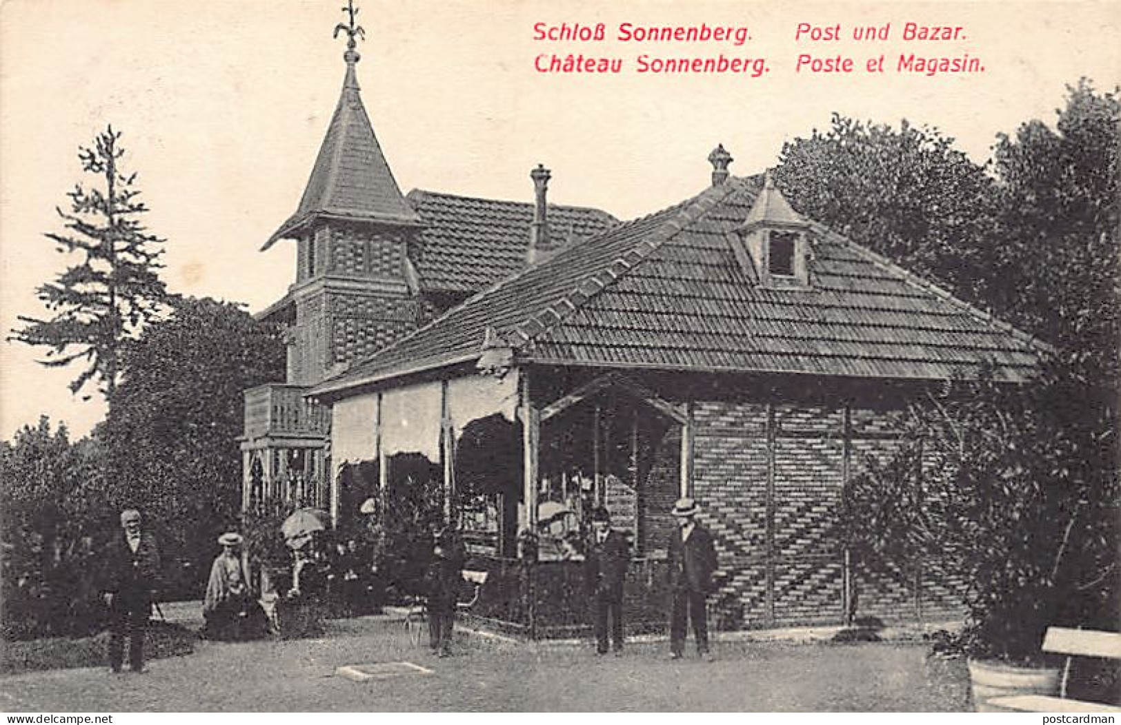 France - Château Sonnenberg (68) Poste Et Magasin - Ed. W. S. S. Str 8790 - Sonstige & Ohne Zuordnung