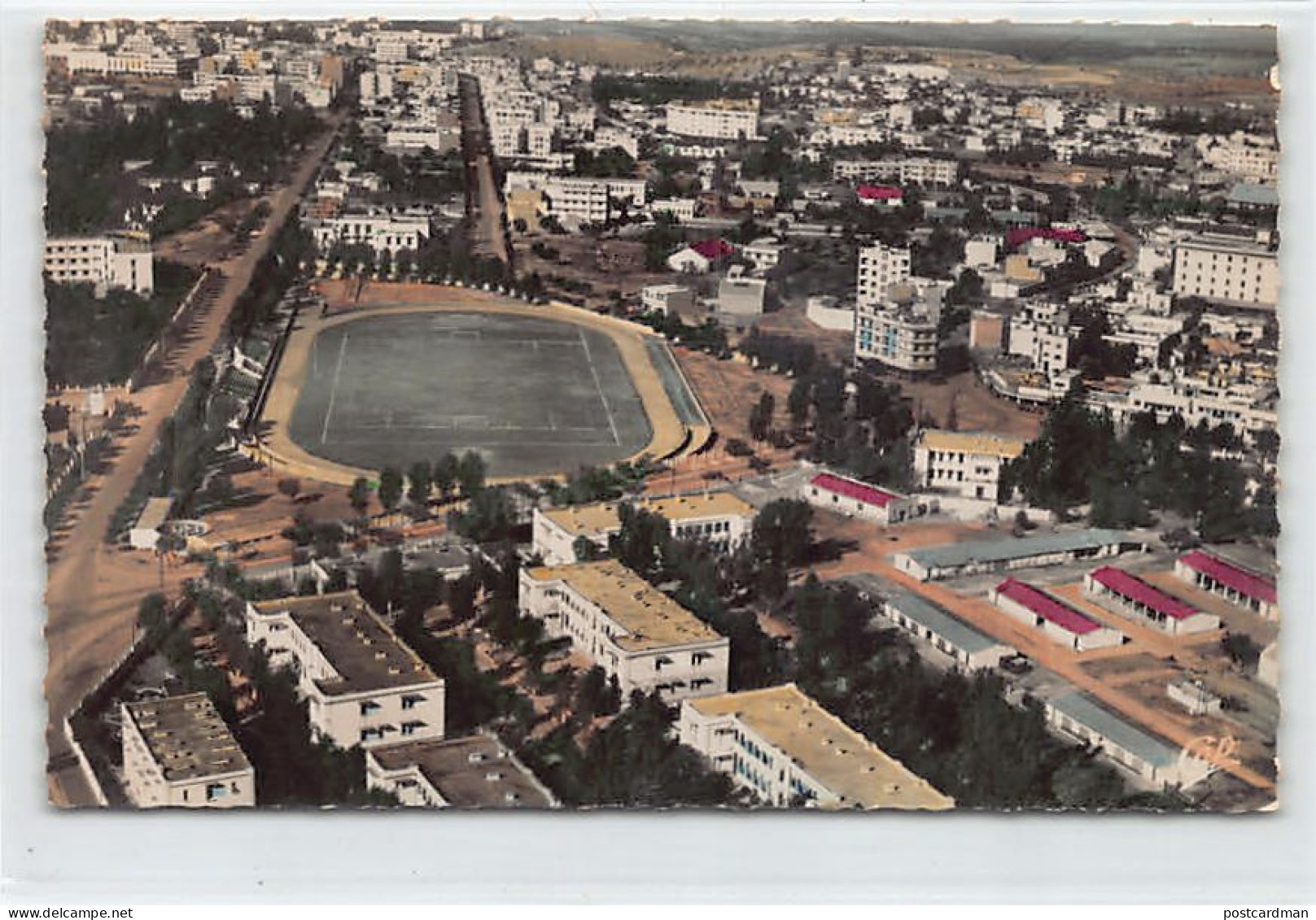 Maroc - MEKNÈS - Le Stade Et L'avenue De La République - Vue Aérienne - Ed. CAP 103 - Meknès