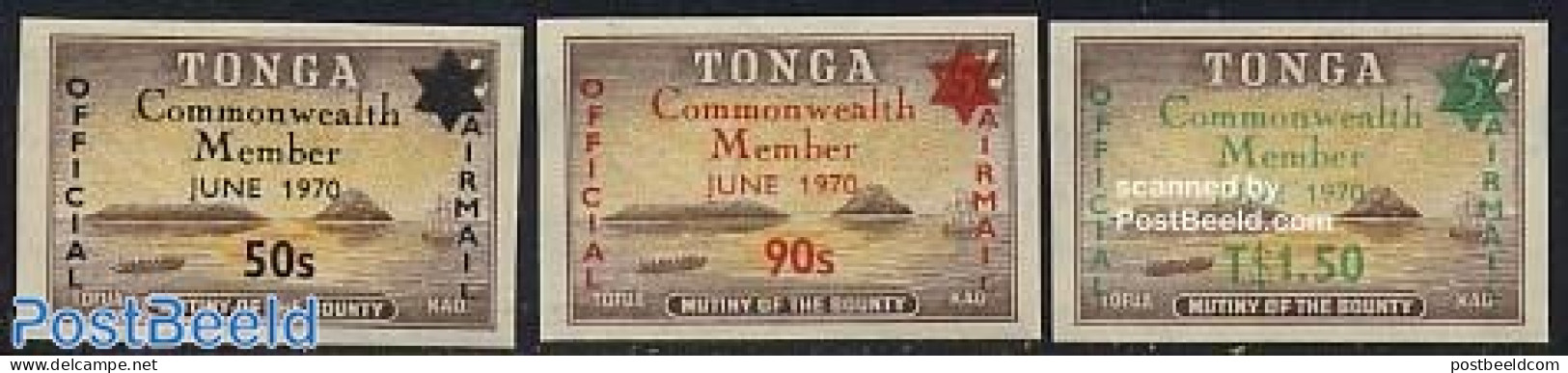 Tonga 1970 On Service, Commonwealth Membership 3v, Mint NH - Other & Unclassified