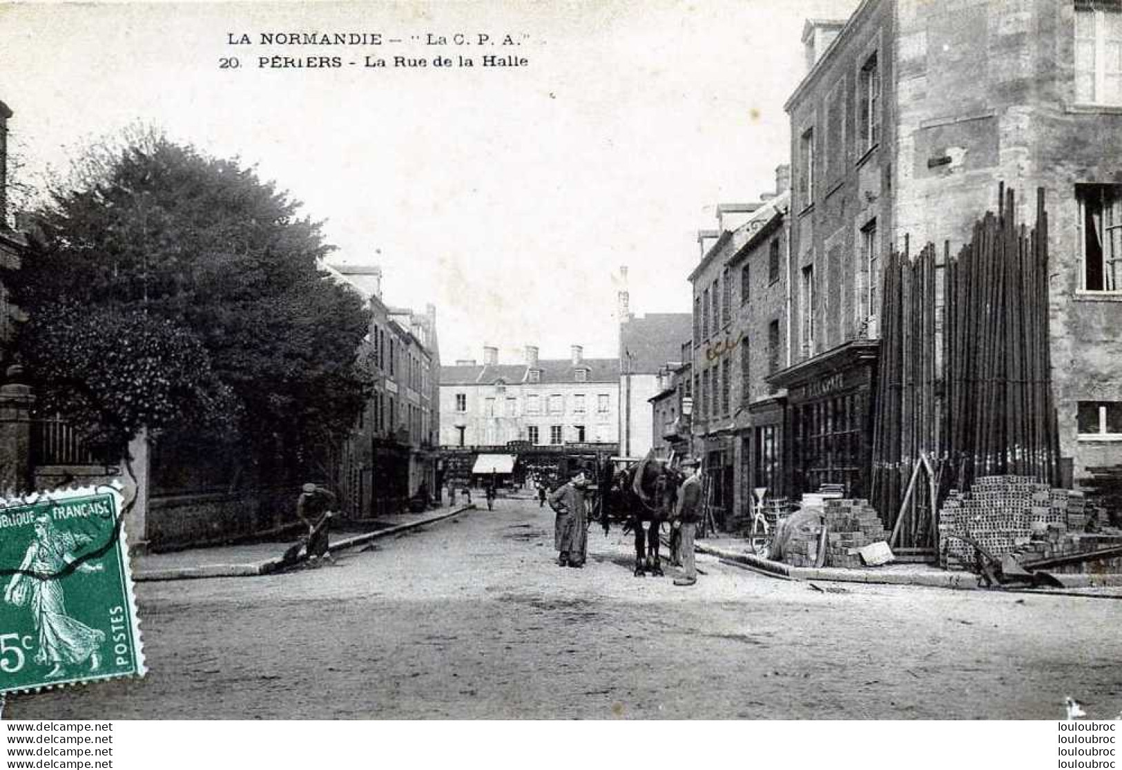 50 PERIERS LA RUE DE LA HALLE - Sonstige & Ohne Zuordnung