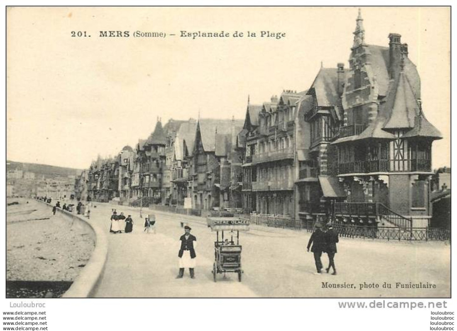 80 MERS ESPLANADE DE LA PLAGE MARCHAND DE GLACES - Mers Les Bains