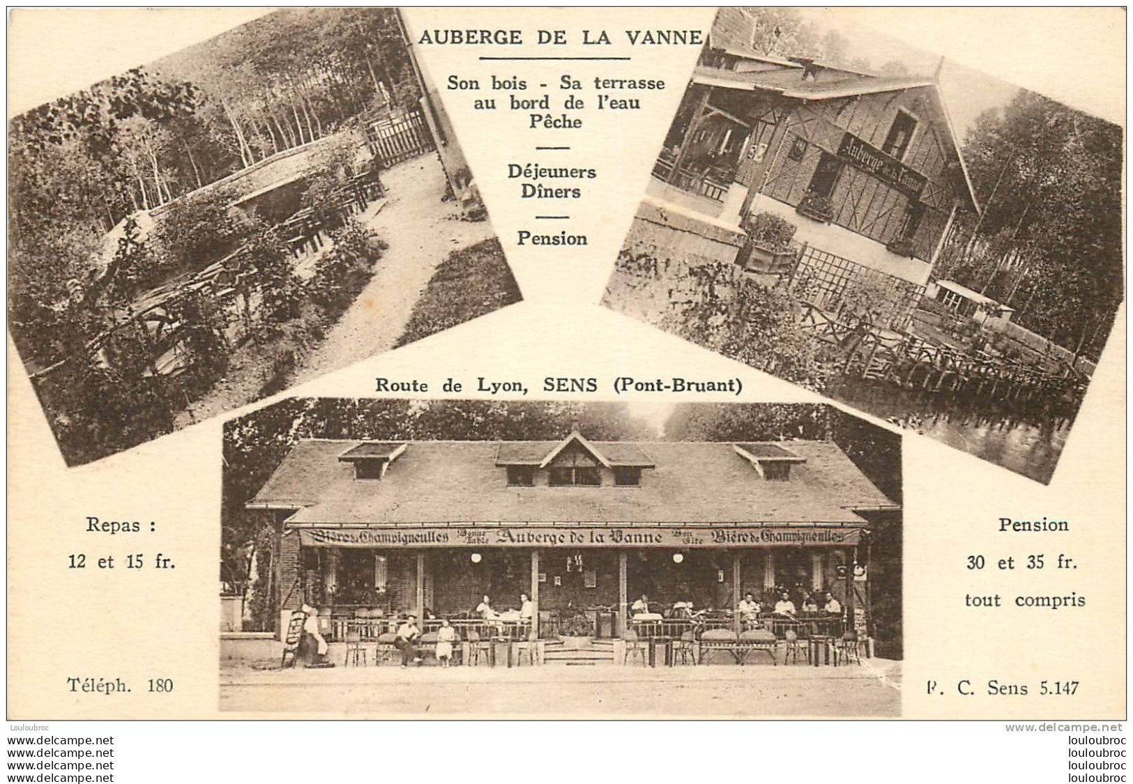 89 SENS AUBERGE DE LA VANNE ROUTE DE LYON - Sens