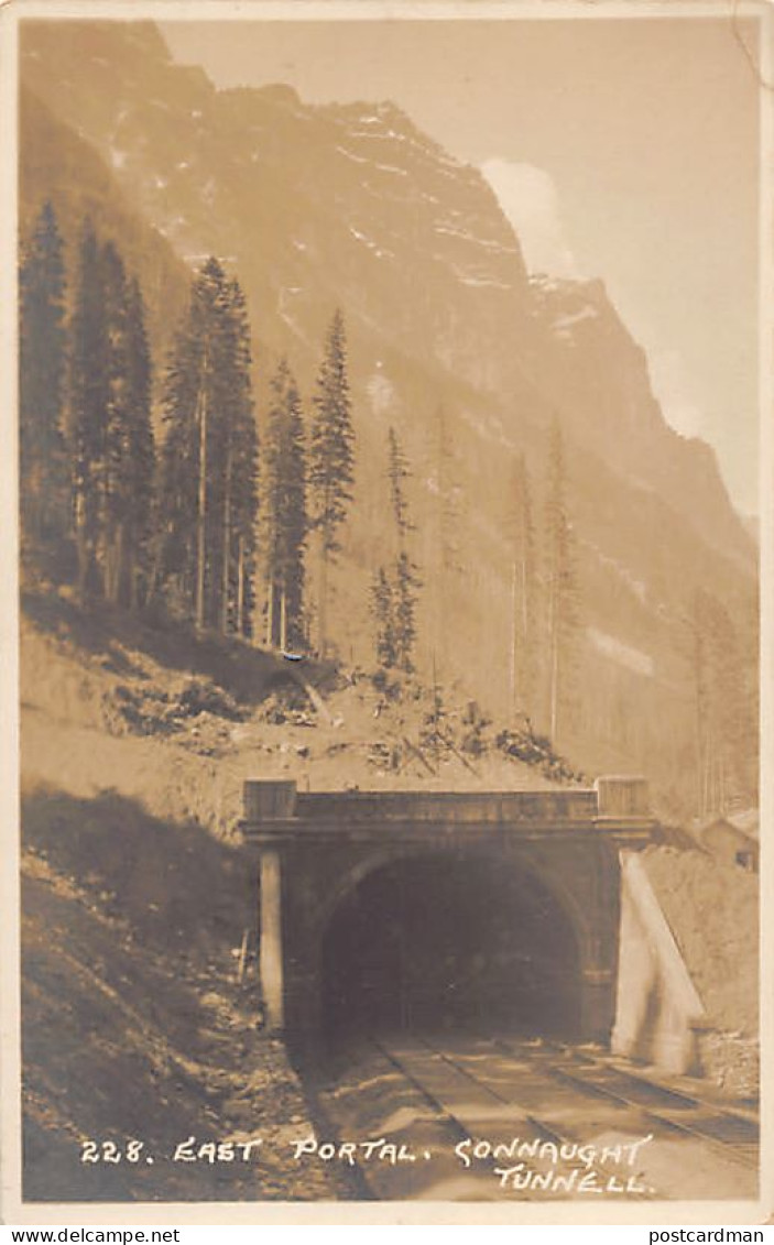 Connaught Tunnel (B.C.) East Portal - Along The Line Of The Canadian Pacific Railway - REAL PHOTO - Publ. Byrin Harmon 2 - Andere & Zonder Classificatie