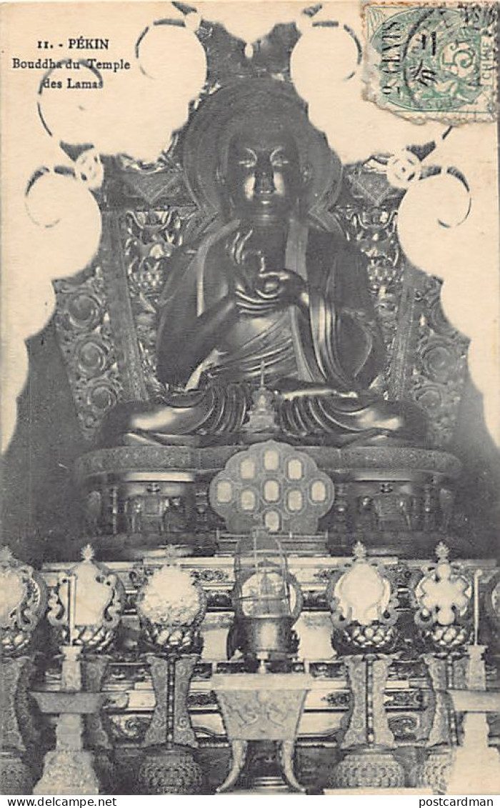 China - BEIJING - Buddha Statue Of The Lama Temple - Publ. Liou-Seu 11 - Chine