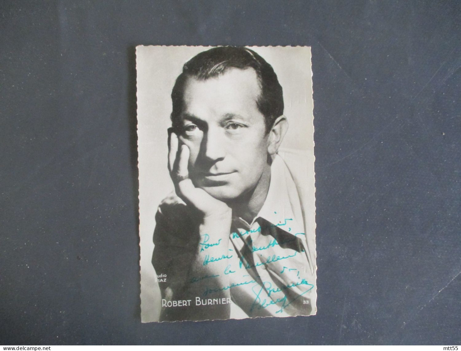 ROBERT BURNIER ARTISTE   AUTOGRAPHE MANUSCRIT SUR CARTE PHOTO - Entertainers