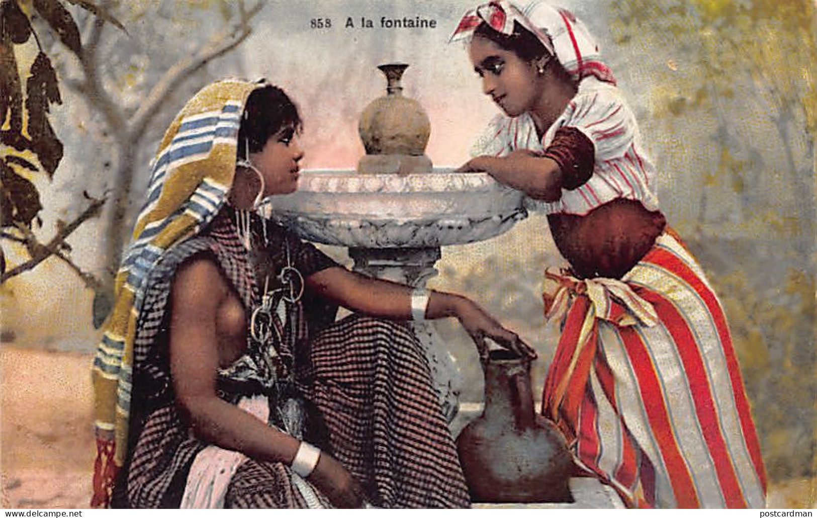 Tunisie - Femmes à La Fontaine - Ed. Lehnert & Landrock 858 - Tunisia