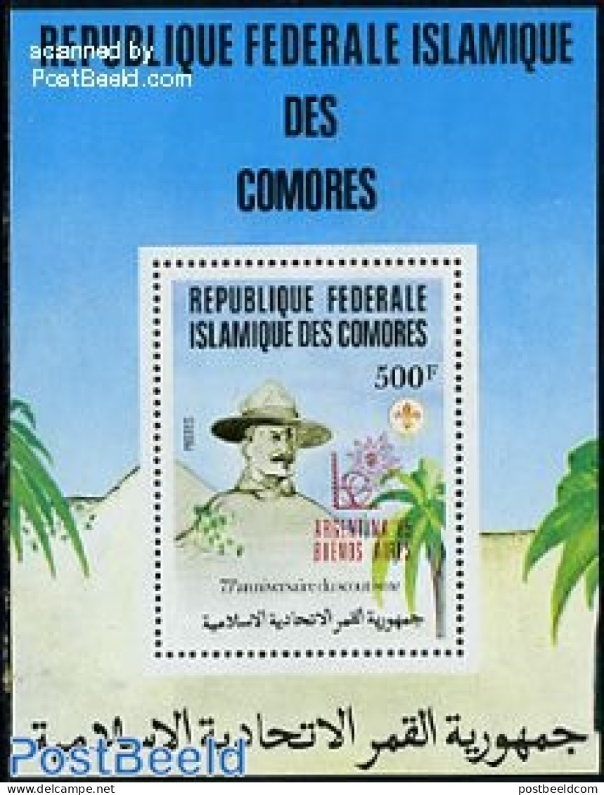 Comoros 1985 Argentina S/s, Mint NH, Sport - Scouting - Comoros