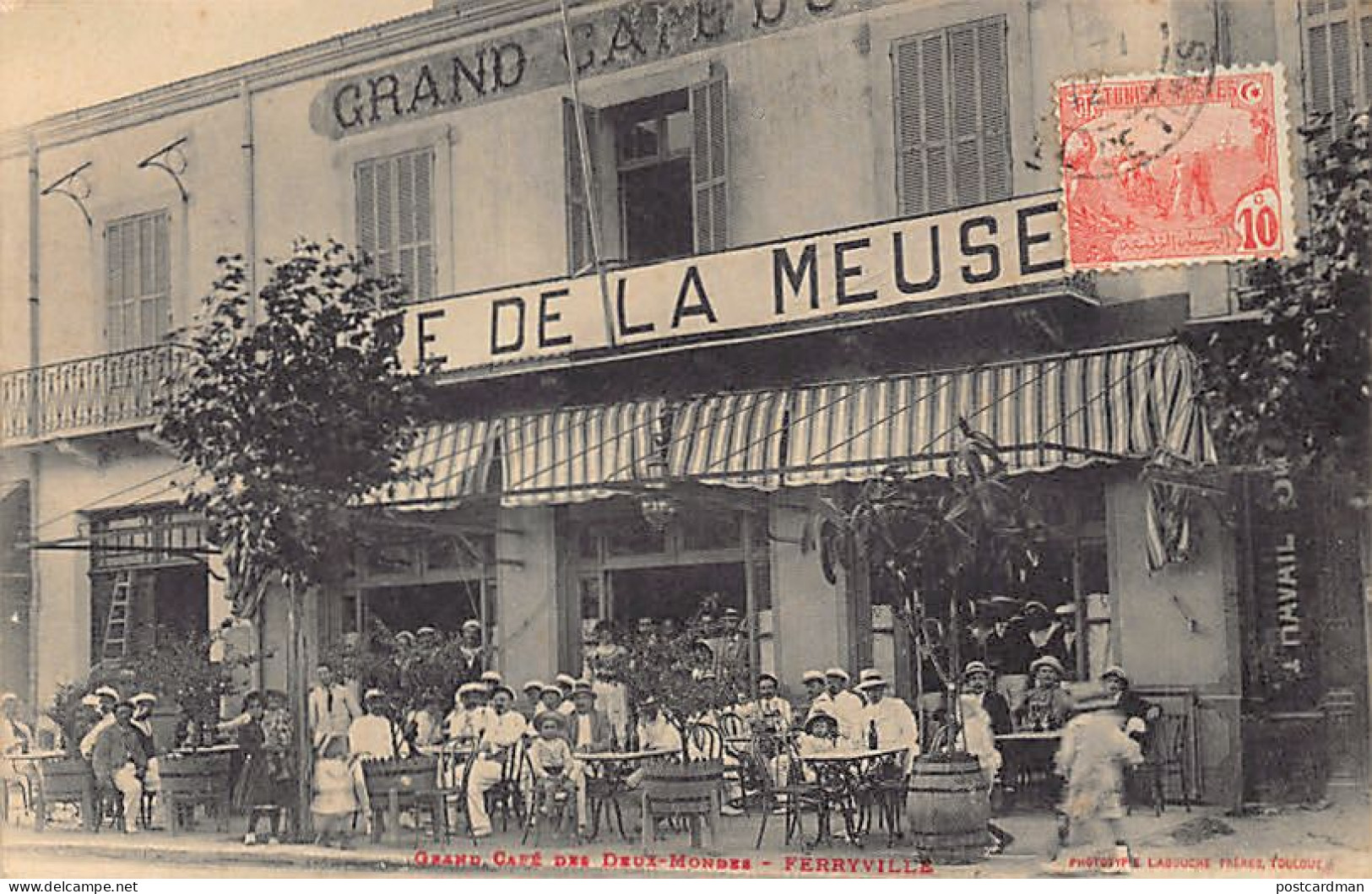 FERRYVILLE Menzel Bourguiba - Grand Café Des Deux Mondess, Bière De La Meuse - Tunesien
