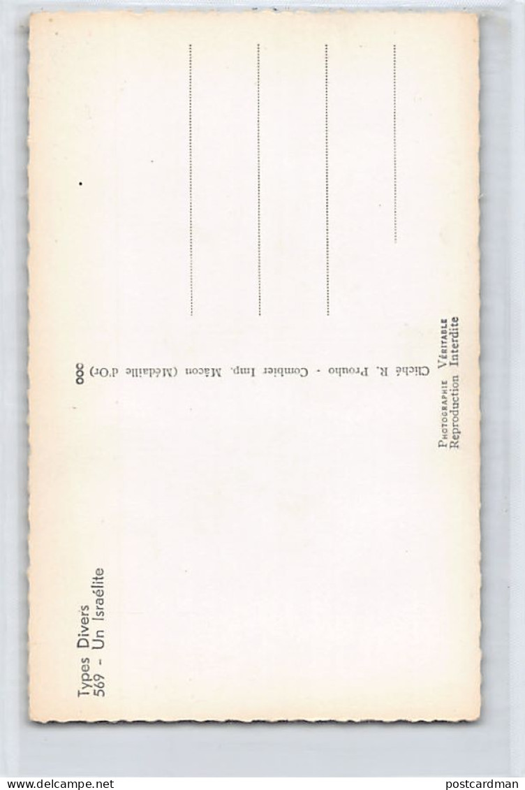 Judaica - Algérie - Un Israélite - R. Prouho - Ed. Combier 569 - Jewish