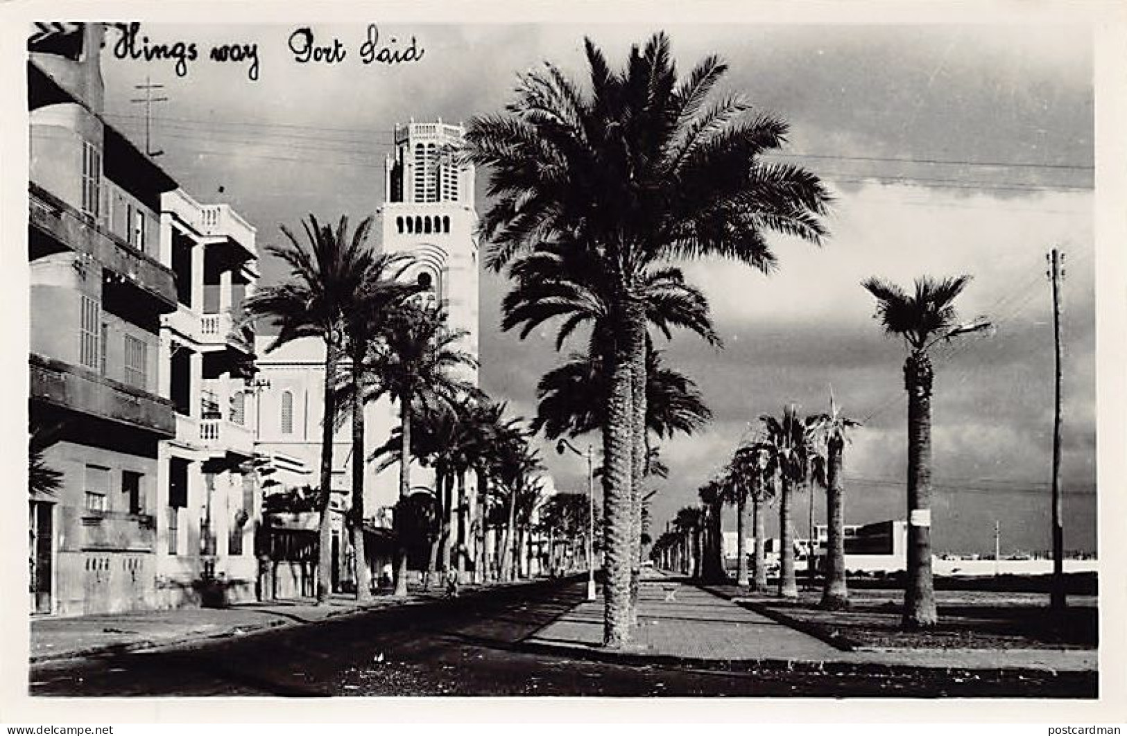 Egypt - PORT-SAÏD - King's Way - REAL PHOTO - Publ. Unknown  - Port Said