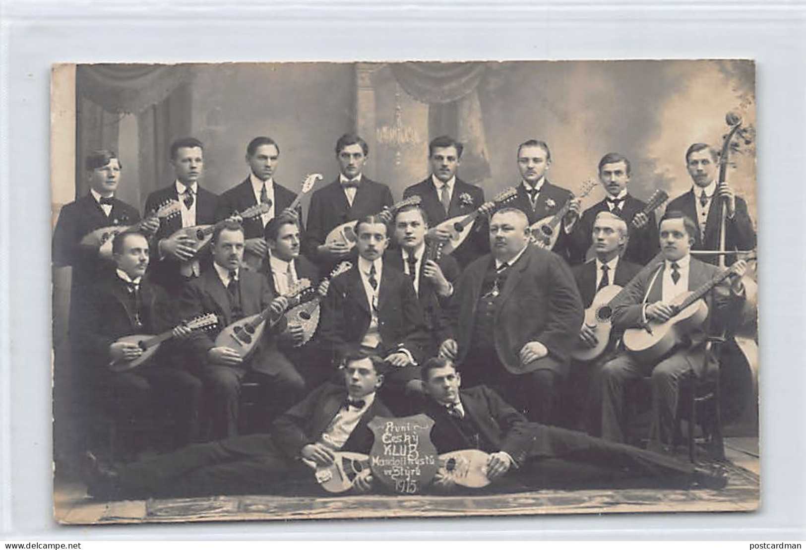 Ukraine - STYR - Prvni Cesky Klub Mandolinystu - The First Czech Mandolinist Club In Scorpio - 1915 - Ed - REAL PHOTO  - Ukraine