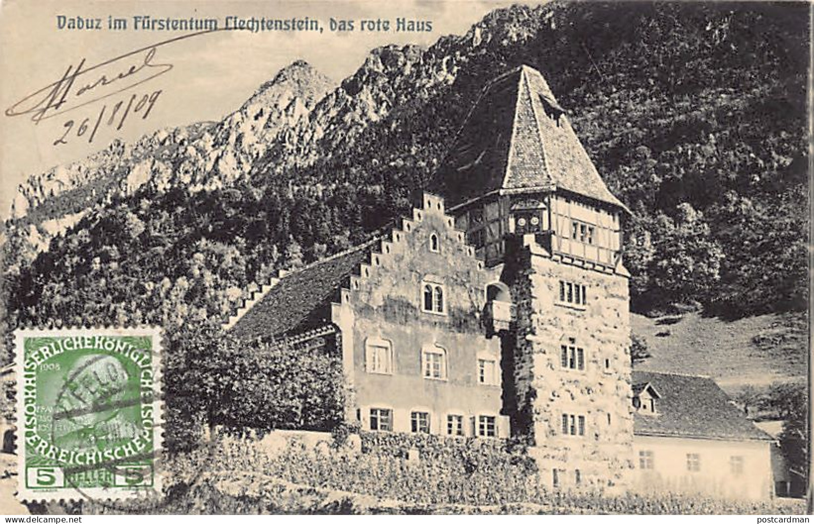 Liechtenstein - VADUZ - Das Rote Haus - Verlag Chr. Tischhauser 882 - Liechtenstein