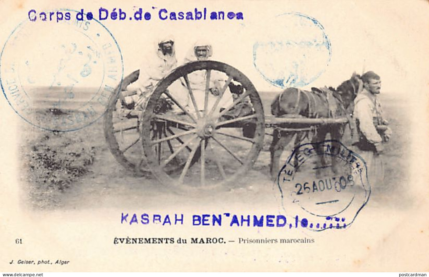 Evènements Du Maroc - CASABLANCA - Prisonniers Marocains - Ed. J. Geiser 61 - Casablanca